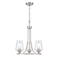 thumbnail image 3 of 9723-BN Millennium Lighting Ashford - 3 Light Chandelier-19 Inch Tall and 18 Inch Wide-Brushed Nickel Finish    -Traditional Installation, 3 of 6