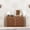 Walnut, variant on Brafabhome 110" Wide Fluted Sideboard with 4 Arched Reeded Doors, Modern Credenza Storage Buffet Cabinet with Adjustable & Removable Shelves for Living Room & Dinning Room | Natural(2 Set)