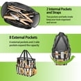 thumbnail image 6 of SunFlowers Garden Tools Bag, Water-proof Oxford Garden Tote Home Organizer Gardening Tool Bag Kit Holder with 8 Pockets for Indoor and Outdoor Gardening(Tools Not Included), 6 of 6