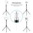 thumbnail image 4 of Andoer 190cm/74.8 Inch Portable Aluminum Alloy Photography Light Stand Reverse Folding Leg Stand 3-Section Flip Locks Design with 1/4 Inch Screw Thread for Ring Light Softbox Flash Light Ref, 4 of 7