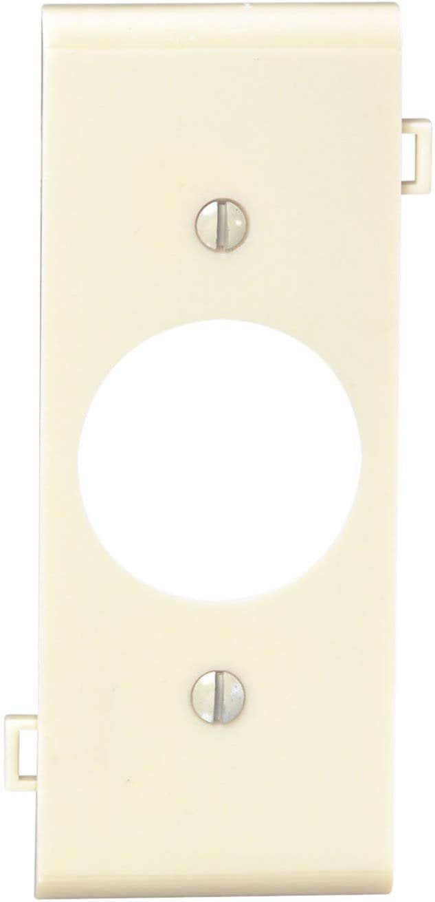 5 Leviton Ivory Sectional Receptacle Wallplates End 1.406" Outlet PSE7-I 