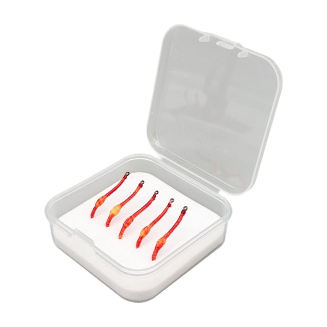 5 piezas de de lombriz de lombriz de lombriz de lombrices de sangre falsa grub para pescar s de pesca realista con ganchos accesorios de