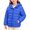 Blue, variant on Girls Winter Coat Nelozsy Children's Winter Solid Color Long Sleeves Hooded Zipper Quilted Coat Keep Warm Coat Kids Blue 7-8Years