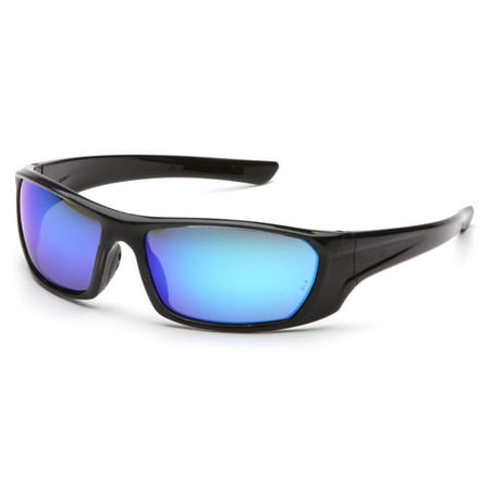 Black Frame/Ice Blue Mirror Lens
