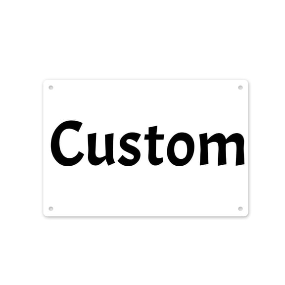 Custom Metal Sign Personalized Photo Text Wall Decor