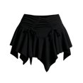 thumbnail image 6 of XEGLSBU Women's Halloween Skirts Classic Solid A Line Midi Skirt with Flowy Irregular Elegant Everyday Black Size M, 6 of 7