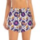 thumbnail image 2 of Balery record rock Skull star Pantalones cortos deportivos para mujer con forro y dos bolsillos, elásticos, para entrenamiento, gimnasio, yoga-X-Large, 2 of 7