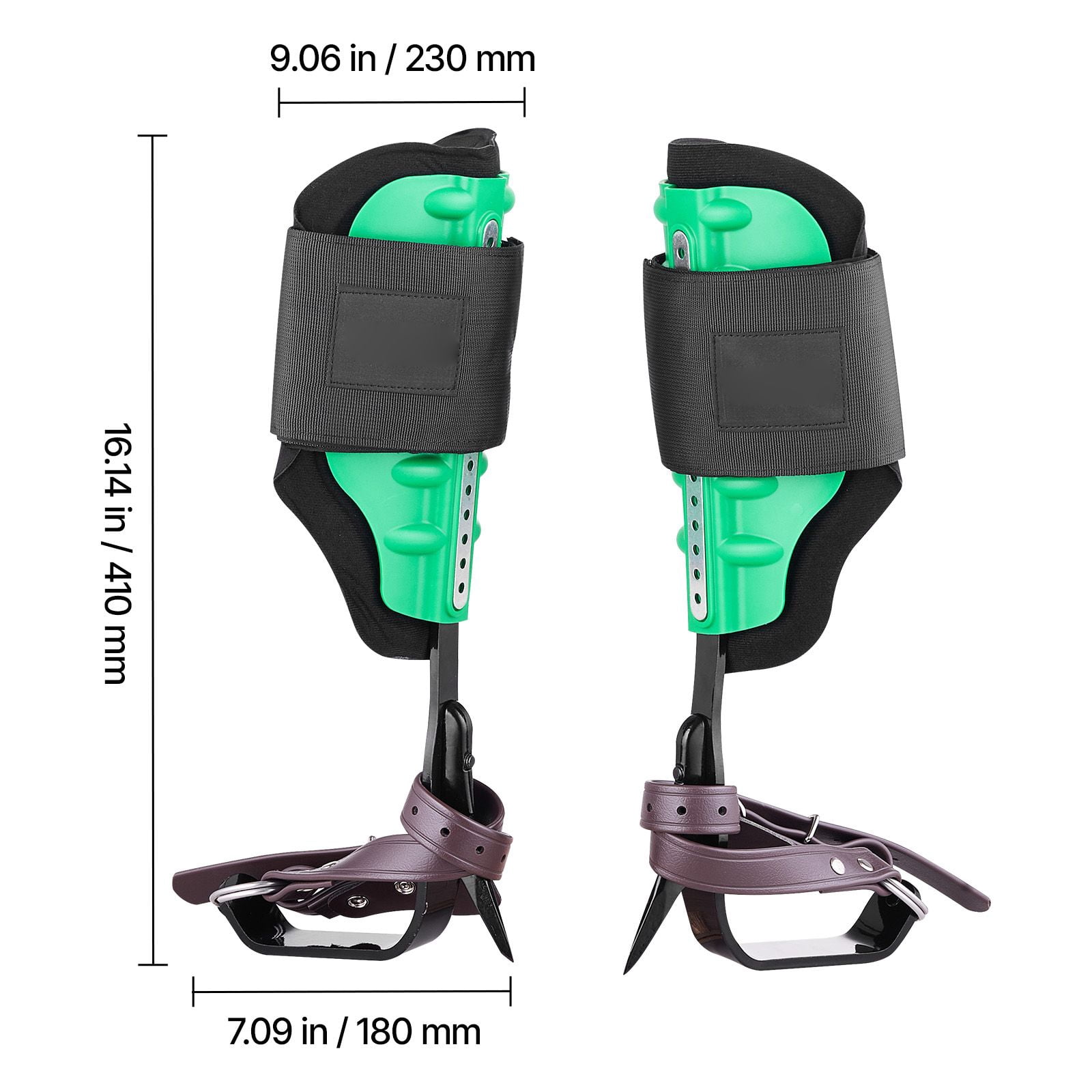 Tree Climbing Spikes Set, Height-Adjustable Tree Climbing Gear with Straps & Spike Protectors, 350 lbs Load Capacity, Heavy Duty Steel Climb Spurs Arborist Equipment for Fruit Picking Hunting