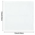 thumbnail image 7 of Unique Bargains Geometric Washcloths Set Cotton Bath Towels Low Lint White 4, 7 of 7