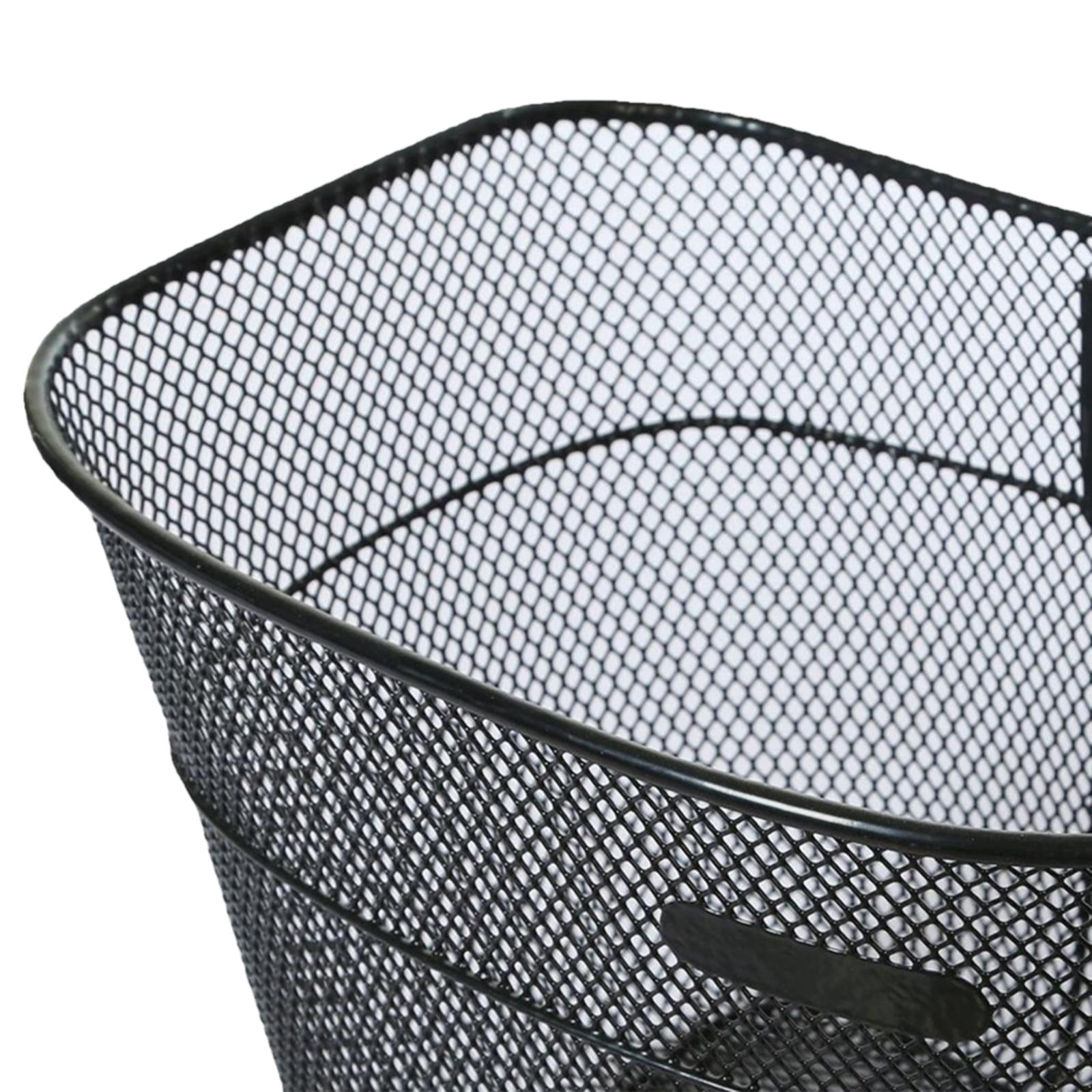 harayaa Bike Basket Basket Large Space Rustproof Bike Frame Basket Bike Front Basket for Black