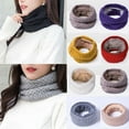 thumbnail image 2 of Women Neck Warmer Winter Snood Tube Thermal Fleece Unisex Ladies Winter Scarf-Grey, 2 of 8