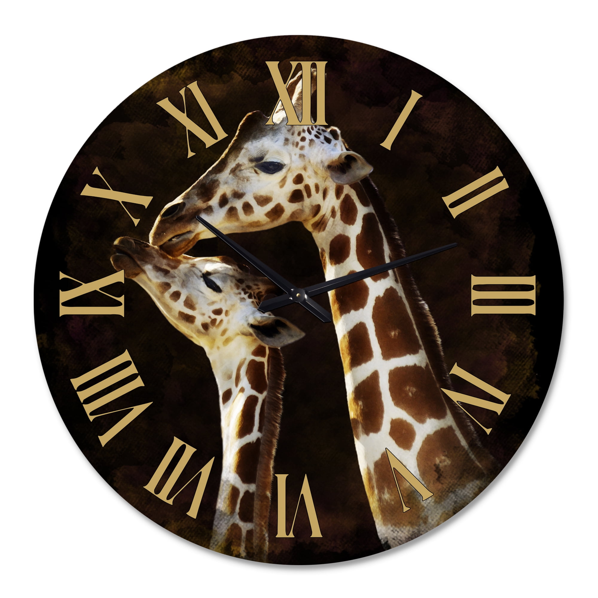 Designart 1 in Quartz Farmhouse Wall Clock