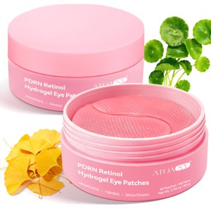 LusBeauty PDRN Eye Patches Nourishing Under-Eye Patches for Dark Circles Hydrogel Under-Eye Mask with Niacinamide Eye Mask for Puffy Eyes 60 Count - 2Pack