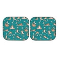 thumbnail image 7 of Goofa Giraffes Doing Various Yoga Pattern 2 Piece Car Windshield Sun Shade Foldable | Front Windshield Shade for Sun, Heat and UV Rays | Sunshade for Car Front Window-, 7 of 7