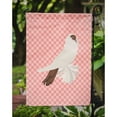 thumbnail image 3 of Carolines Treasures BB7944GF German Helmet Pigeon Pink Check Garden Flag, 3 of 3