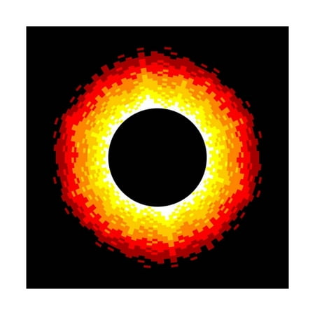 8-Bit Pixel-Art Solar Eclipse Print Wall Art By (Best Solar Eclipse App)