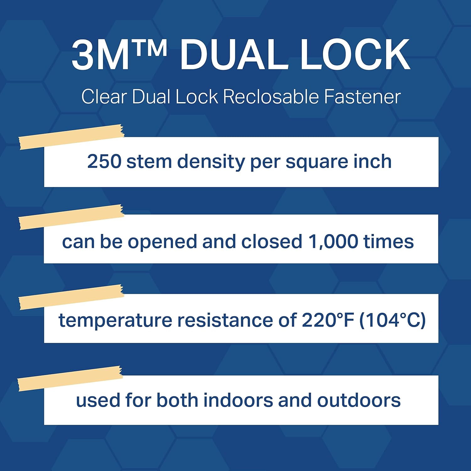 3m reclosable fastener,1 x 1 in,clear,pk100 sj3560