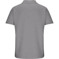 thumbnail image 5 of Dolkfu Polos Shirts Mens Business Shirt Office Graphic Short Sleeve Gray Summer Tees for Men S, 5 of 5
