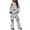 White and Black - Spider Web, variant on DISNIMO Spider Web Print Womens Pajama Set 2-Piece Sleepwear Halloween Loungewear Long Sleeve Button Down Nightwear with Long Pajama Pants, Available in Plus Size, XS
