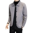 thumbnail image 2 of Nuevo cárdigan de punto de primavera para hombre, chaqueta informal, suéter de lana de color sólido, estilo traje pequeño, 2 of 5