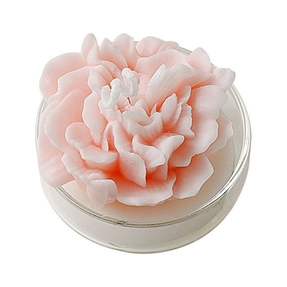 Sunxin 1× Candlerose Flower Shaped Scented Candle Handmade Aroma Soy Wax Decorative Candle Table Photo Prop Birthday Gift Prefect for Meditation Stress Boosting Bath Yoga Mother'S Day