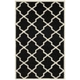 thumbnail image 2 of SAFAVIEH Chatham Franklin Geometric Wool Area Rug, Black/Ivory, 5' x 8', 2 of 8