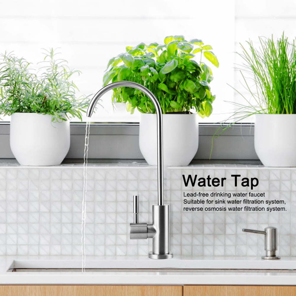 G1/2in Thread Kitchen Faucet 304 Stainless Steel Tap Water for Washing Machine Mop Pool Sink Kitchen Accessories