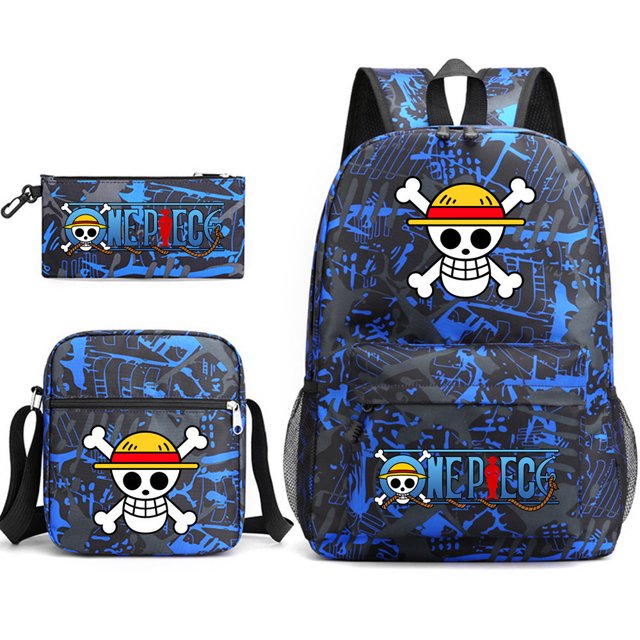 Lightning Pet Backpack Three Piece Set, Backpack Student Schoolbag