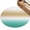 Mint, Beige, White, variant on Round Rugs 4Ft, Beige Teal Ombre Round Area Rug Washable Indoor Throw Carpet, Turquoise Farmhouse Aesthetic Gradient Soft Non Slip Circle Rug for Kitchen Nursery Room Home Decor Aesthetic