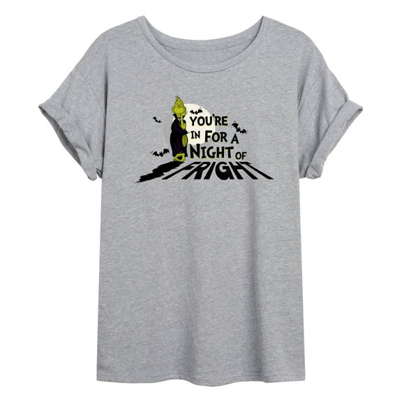 The Grinch - You're In For A Night Of Fright - Juniors Ideal Flowy Muscle T-Shirt