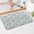 thumbnail image 4 of Pioneer Flower Floral Print Pattern Bathroom Rugs Mat, Non Slip Microfiber Bathroom Rug with Rubber Backing, Soft Mats for Bathroom Floor Tub Shower, 17"x27", 4 of 5
