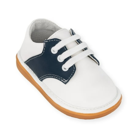 

Wee Squeak Rory Navy Saddle Oxford Shoe Size: 3 Color: Navy/White