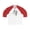 White/Red, variant on Effete Feline Claw Marks Scratch Unisex 3\4 Sleeve Baseball Tee