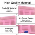 thumbnail image 3 of Plastic Organizer Container Storage Box Adjustable Divider Removable Grid Compartment for Jewelry Beads Earring Tool Fishing Hook Small Accessories,Pink,GTICPHYJ, 3 of 5