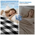 thumbnail image 2 of Farmhouse Checkered Cooling Blanket, Lightweight Breathable Summer Throw Blanket with Double Sided Cold Effect, Black White Buffalo Plaid Picnic Beach Blankets Bed Sheet for Hot Sleepers 50"x60", 2 of 8