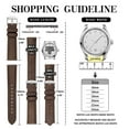 thumbnail image 5 of Genuine Leather Watch Bands Quick Release, Crazy Horse Leather Watch Straps for Men and Women, Band Width 22mm,Silver Stainless Steel Buckle, 5 of 8