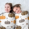thumbnail image 5 of Fall Pumpkins Stars Pattern Round Blanket,Comfortable Soft Flannel Throw Blanket,All Season,Warm Lightweight Blankets for Sofa Bed Couch Living Room Chair 60"x60", 5 of 5
