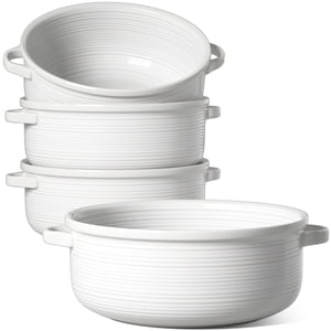 BEMAY 22 oz French Onion Soup Bowls with Handles, Set of 4