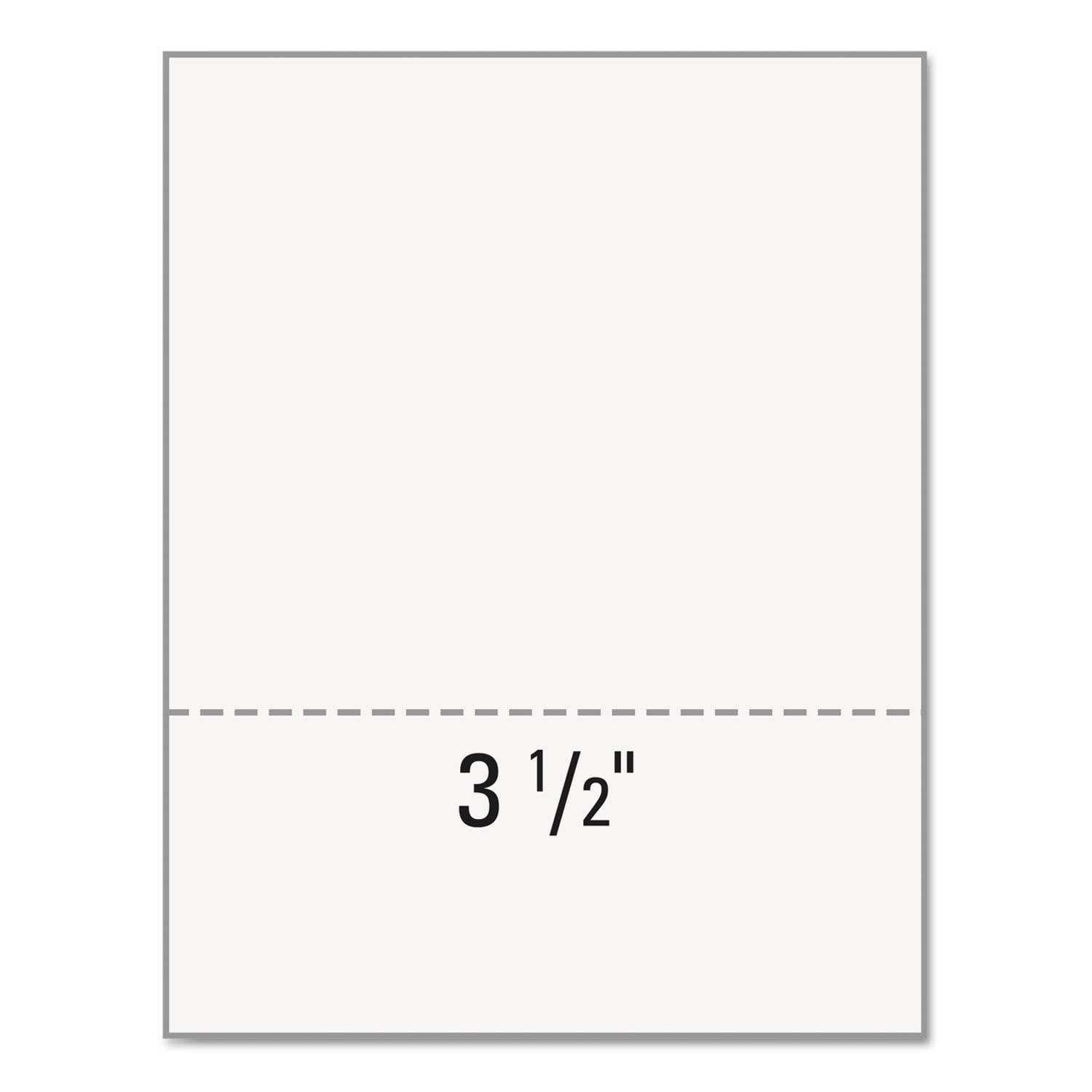 PrintWorks Professional Pre-Perforated Paper for Invoices, Statements, Gift Certificates & More Letter - 8 1/2" x 11" - 20 lb Basis Weight - 500 / Ream - White