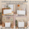 thumbnail image 4 of Tulib Coffee Bar Cabinet with Adjustable Shelf, 29.5" Sideboard Buffet Cabinet with Storage for Living Room, Dining Room, Kitchen, Home Office, Entryway, White, 4 of 10