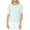 Ice Blue, variant on Women's Short Sleeve Crewneck Button Down Casual Soft Cardigan Sweater MK3467-IVR-XL