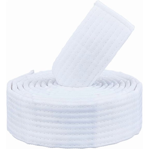 1pc Taekwondo Belt Martial Arts Perfomance Accessories White 2200x39x4mm