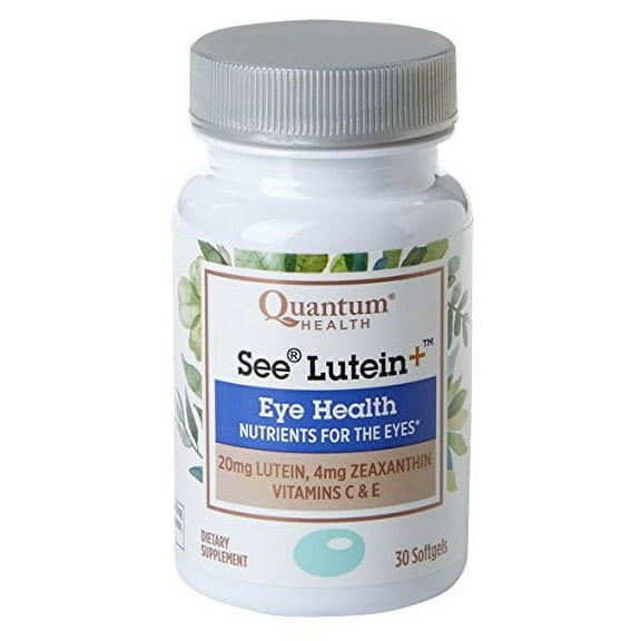 Quantum Health See Lutein Softgels, Eye Supplement, 30 Count, 6 Pack