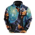 thumbnail image 3 of Sudadera con capucha con estampado 3D de perro y arte de grafiti para hombre, ropa divertida, sudaderas con capucha de husky, labrador y corgi, diseño lindo, sudadera con capucha unisex Y2k, 3 of 5