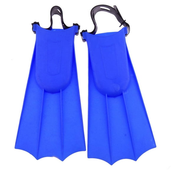 Blue Adjustable Training Swimming Snorkeling Scuba Flippers Large L