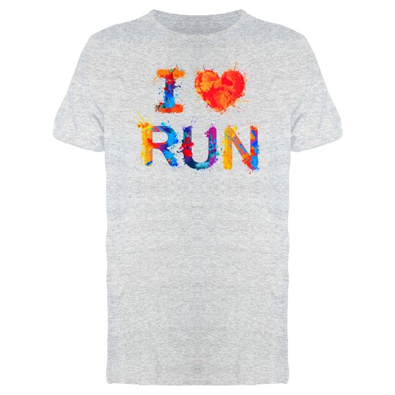 I Love Run Slogan Tee Men's -Image by Shutterstock