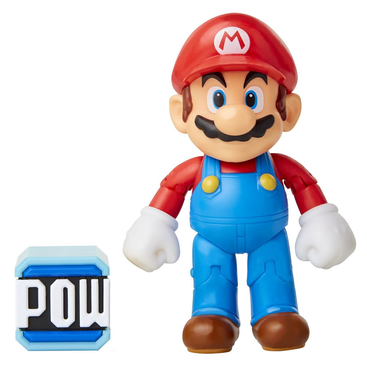World of Nintendo 4" Figure - Mario with POW Block