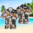 thumbnail image 5 of Camisas casuales con estampado 3D de anime de vaca hawaiana para hombre, ropa de moda de manga corta, disfraces, blusas de gran tamaño, camisas y blusas para hombre, 5 of 5