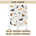 thumbnail image 5 of Cat Blanket Animals Pet Pattern Throw Blanket Super Soft Flannel Fleece Blanket Lightweight Fluffy Plush Bed Blanket for Cat Lovers Kids Girls Women Adults 60"X80", 5 of 6