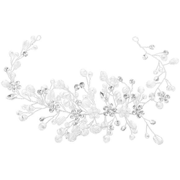 UPOUART Comfortable Crystal Hair Accessories for Bridal Use in Photography 1Set